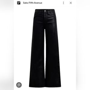 Anthropologie NWT Joe's Jeans The Mia Wide Leg High Rise Womens Black Jeans 34